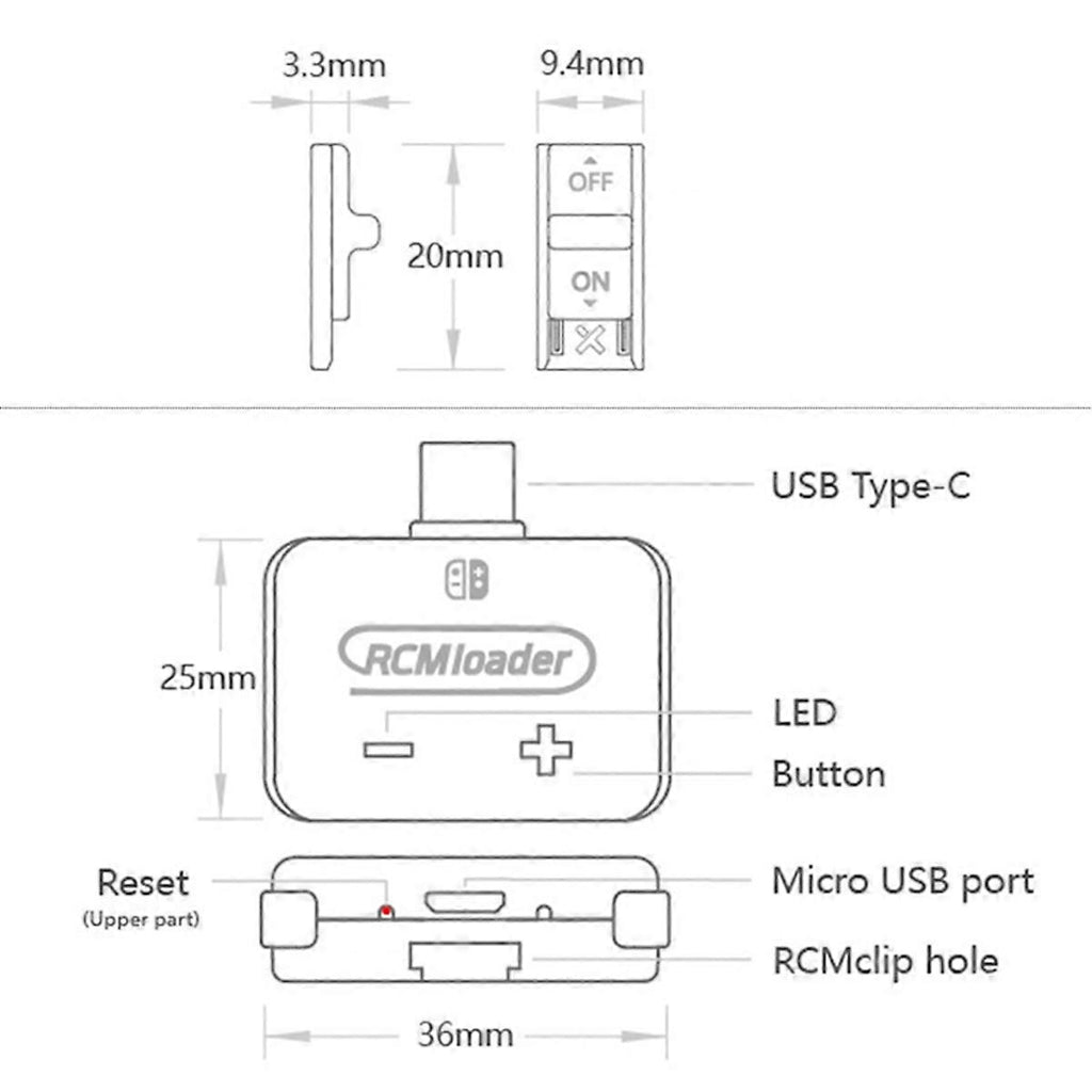 Original V5 RCM Loader Switch + Kabel und Clip - Sofortversand aus Deutschland